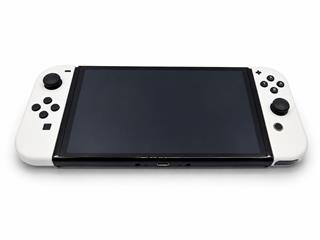 Nintendo Switch OLED Model HEG-001 Handheld Console w/ White Joy Cons